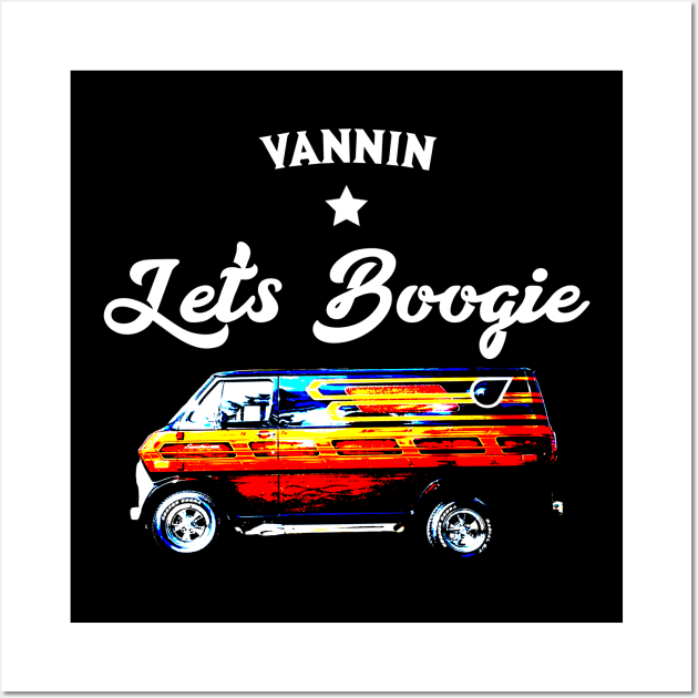 BOOGIE VAN T-SHIRT Wall Art by Cult Classics